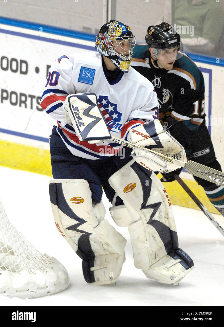 November 17, 2006: AHL - The Manitoba Canucks at Rochester Americans at the Blue Cross Arena at the War Memorial Auditorium. Rochester defeated Manitoba 4 to 3 in OT.(Credit Image: © Alan Schwartz/Cal Sport Media) Stock Photo