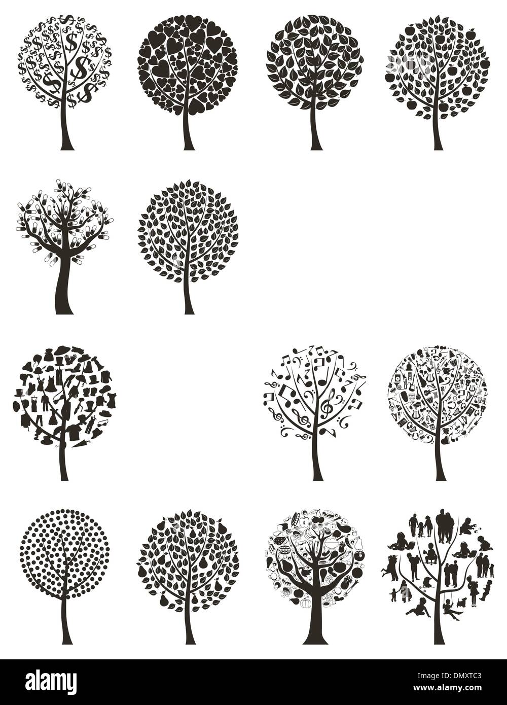Crone of tree Stock Vector Images - Alamy