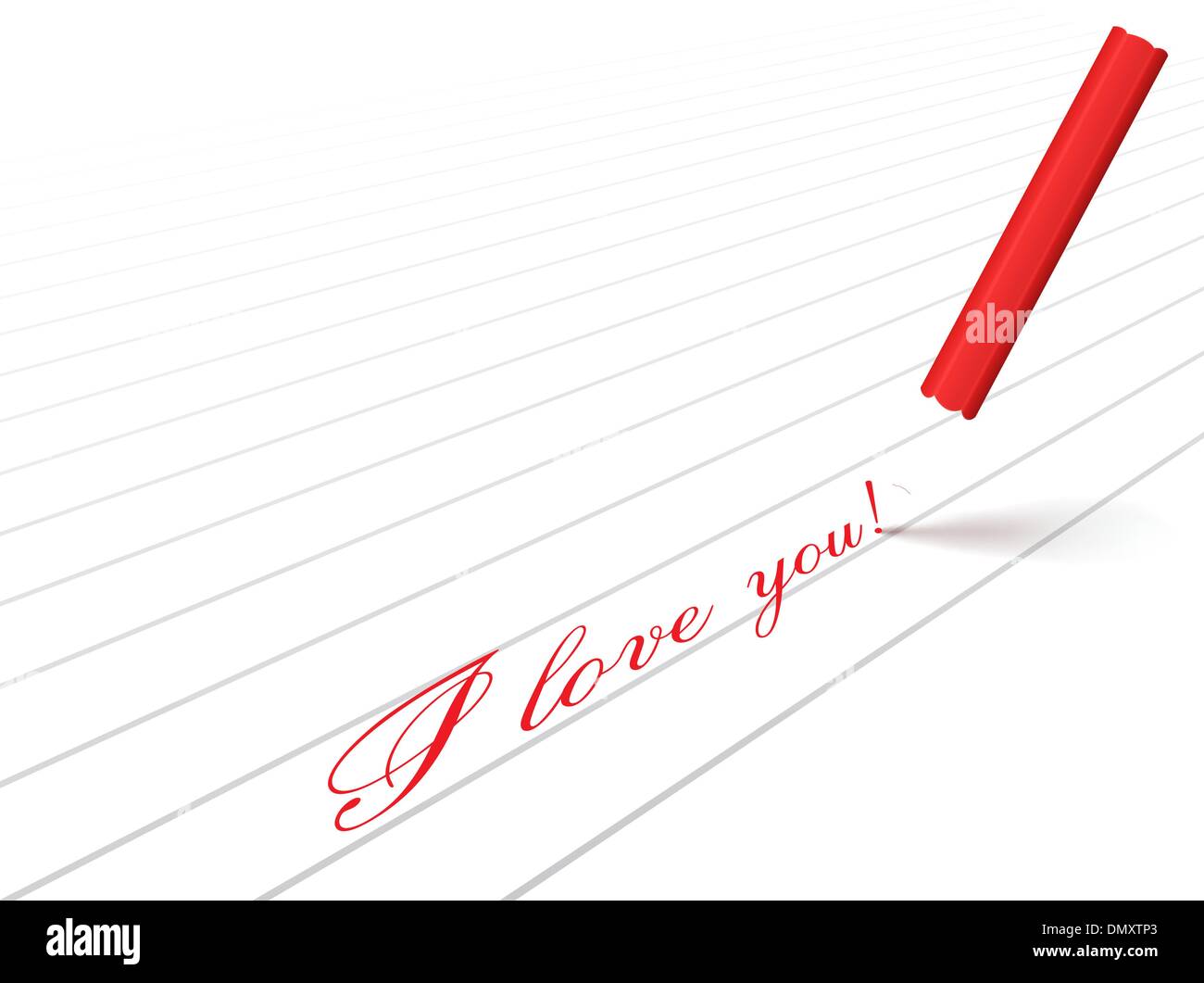 Pencil and words Stock Vector