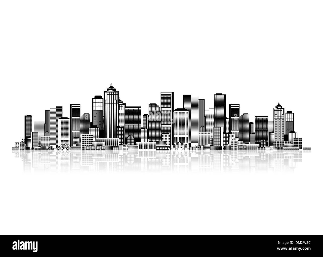 Cityscape background for your design, urban art Stock Vector