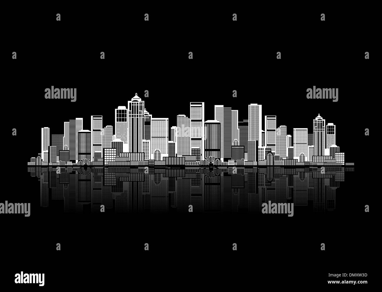 Cityscape background for your design, urban art Stock Vector