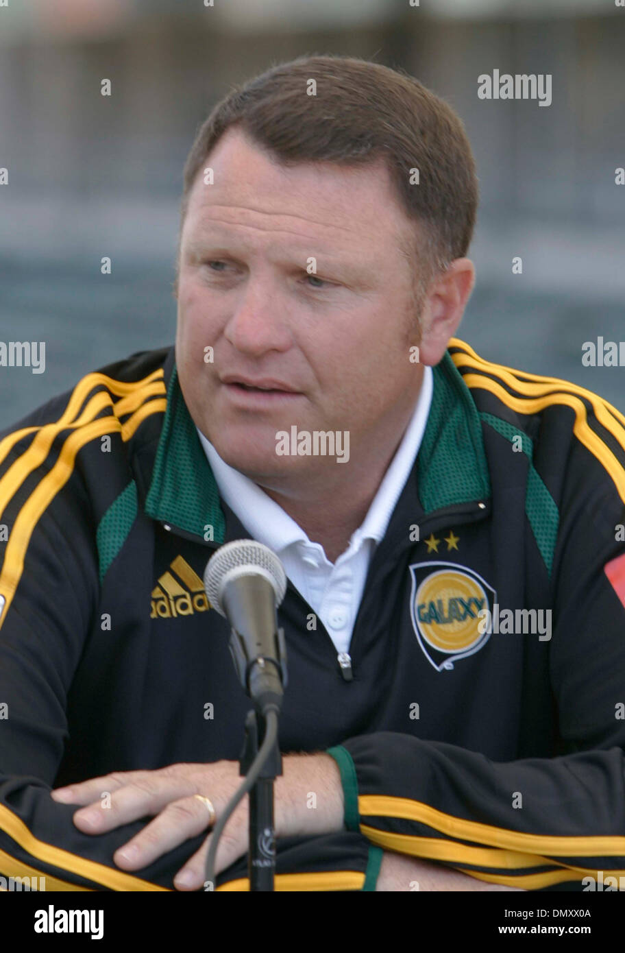 Apr 13, 2006; Carson, CA, USA; Los Angeles Galaxy head coach STEVE SAMPSON talks to the media about the game against the Chivas USA at the Home Depot Center this Saturday, 15 April 2006  in Carson. It will be the first of four meetings between the two teams this season. Mandatory Credit: Photo by Armando Arorizo/ZUMA Press. (©) Copyright 2006 by Armando Arorizo Stock Photo