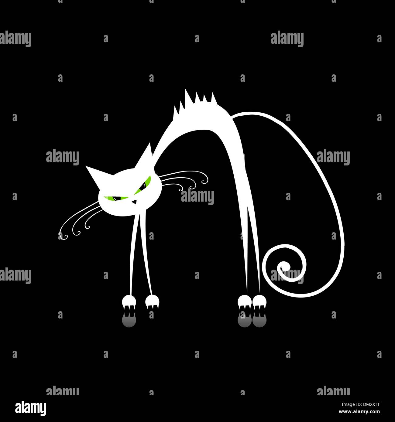 Irritated cat Stock Vector Images - Alamy