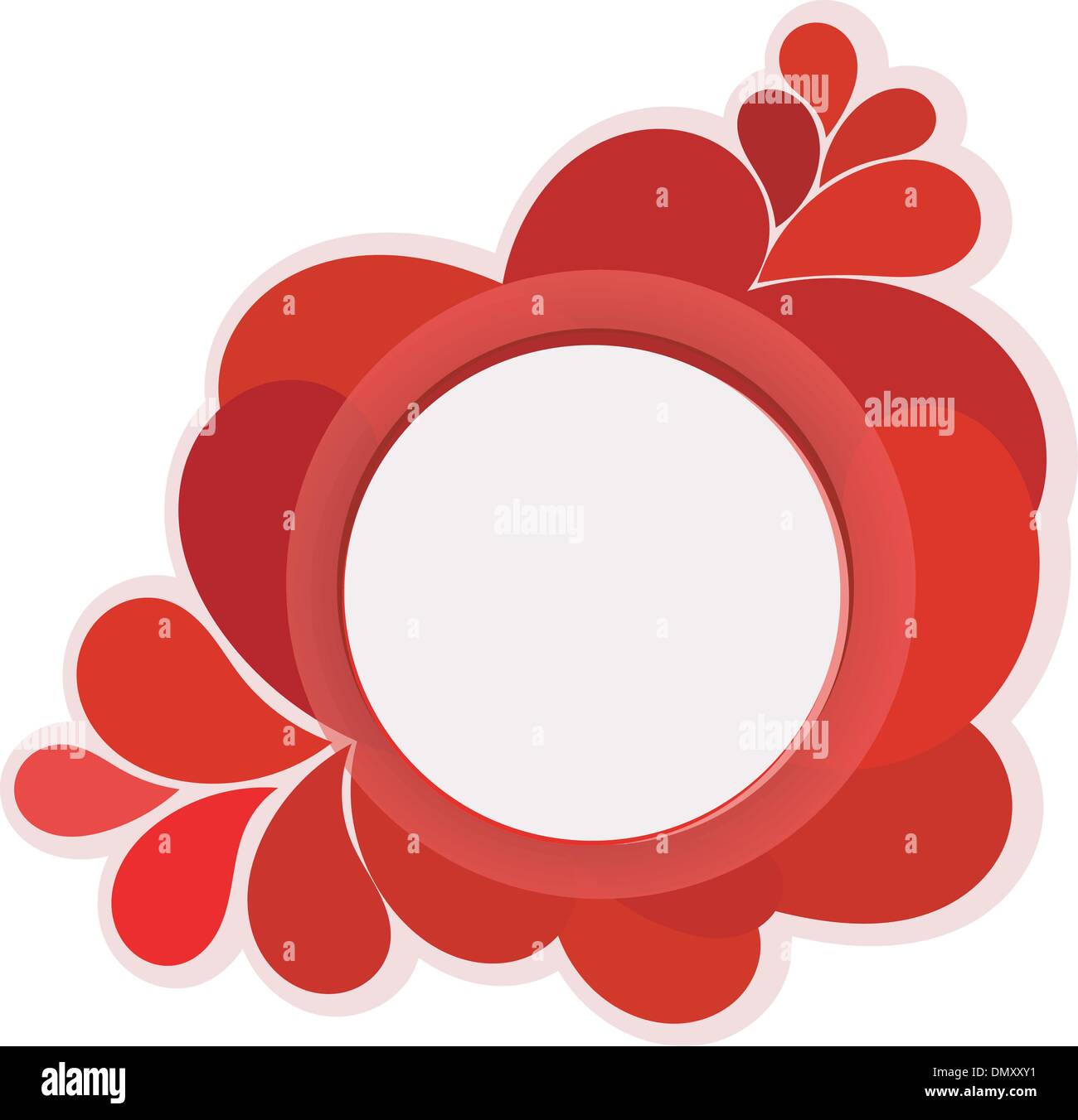 Vector background with red drops Stock Vector