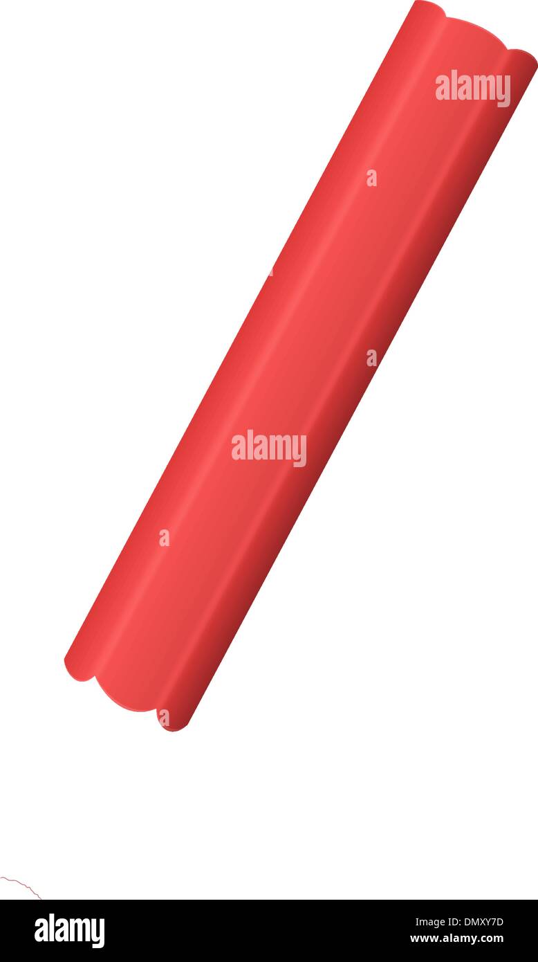 Red pencil Stock Vector