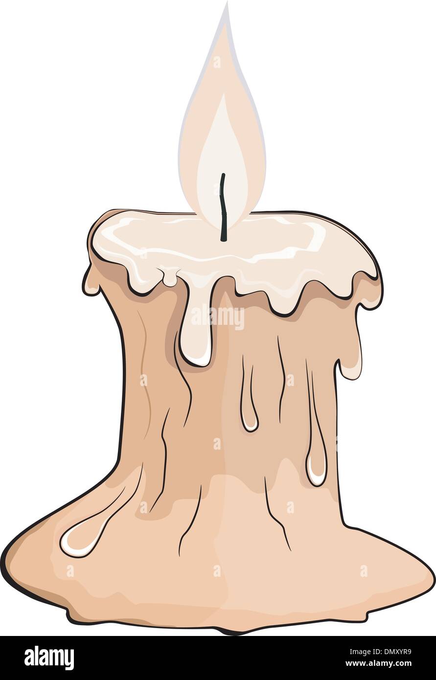 Vector illustration of cartoon candles Stock Vector Image & Art Alamy