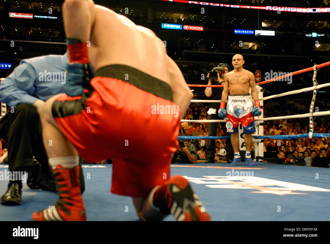 May 20, 2006; Los Angeles, CA, USA; JORGE 'LA HIENA' BARRIOS defeats Janos Nagy in 49 seconds by TKO. Mandatory Credit: Photo by Rob DeLorenzo/ZUMA Press. (©) Copyright 2006 by Rob DeLorenzo Stock Photo