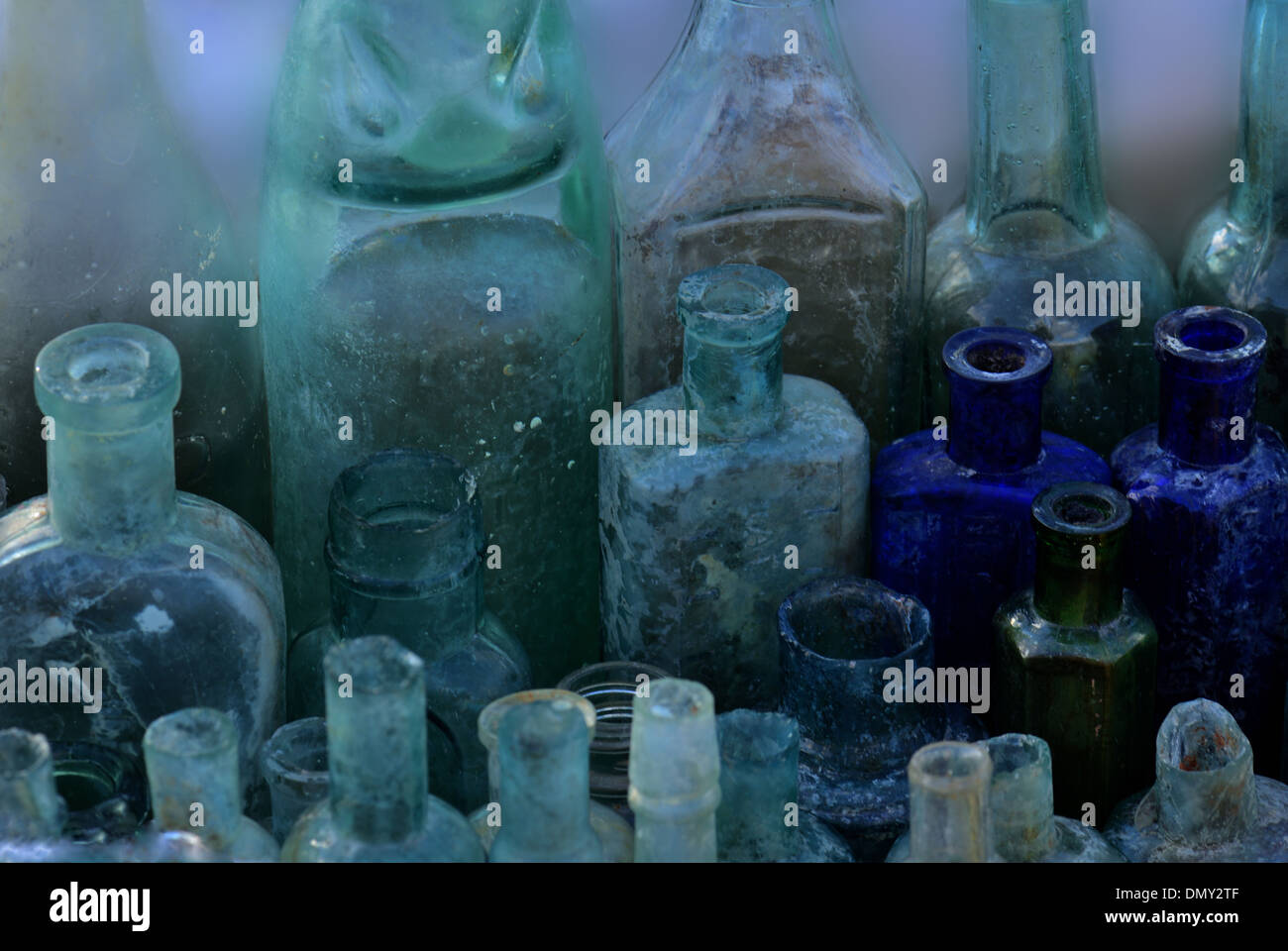 Coloured glass bottles hires stock photography and images Alamy