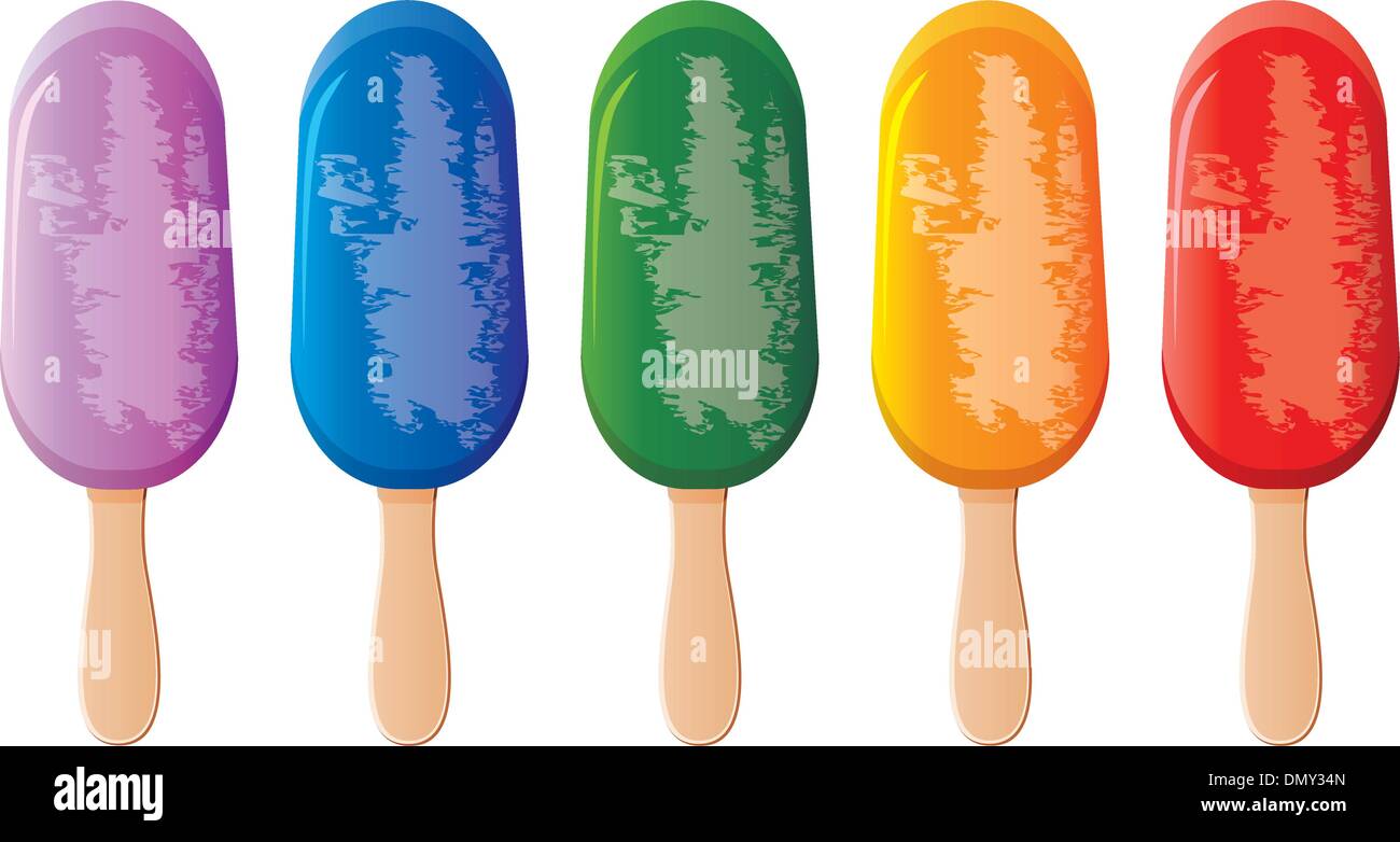 Free Vector  Colored wooden sticks for popsicle a popsticks