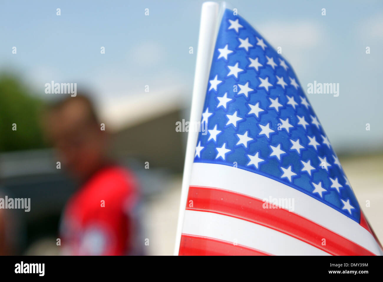 Plastic American Flag Stock Photo Alamy