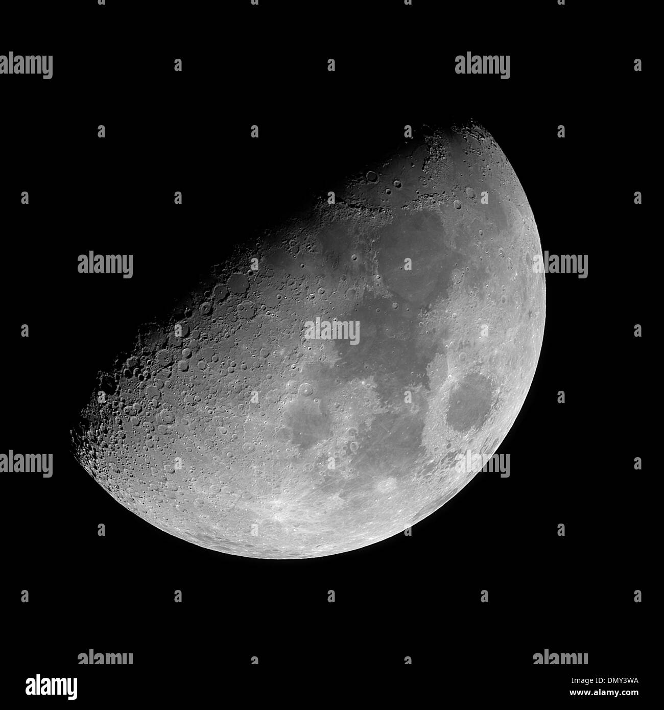 Waxing gibbous moon Stock Photo Alamy