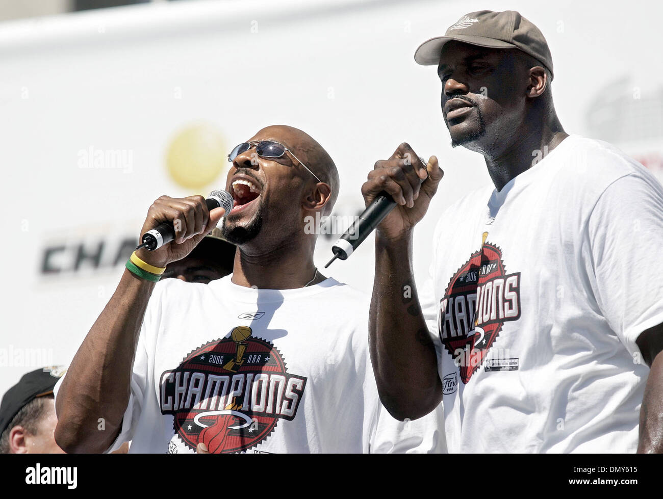 Shaquille O'Neal Photos, Shaquille O'Neal at the Miami Heat NBA  Championship Parade