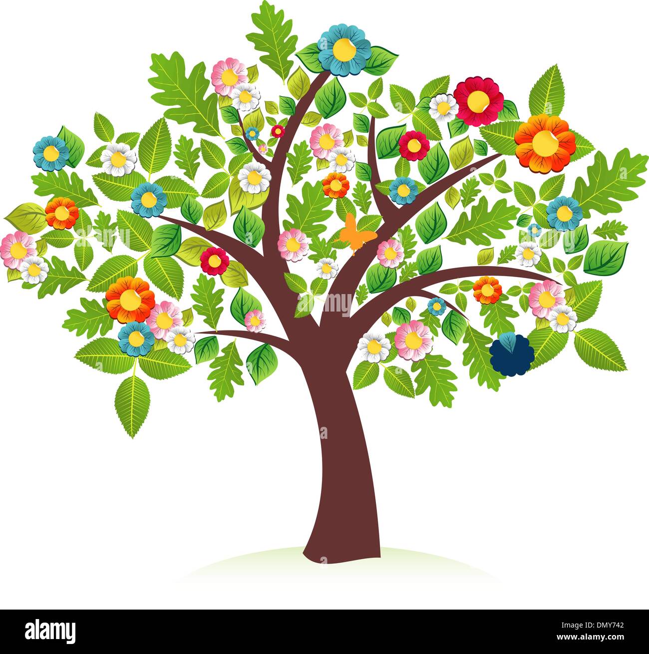 Abstract spring time tree Stock Vector
