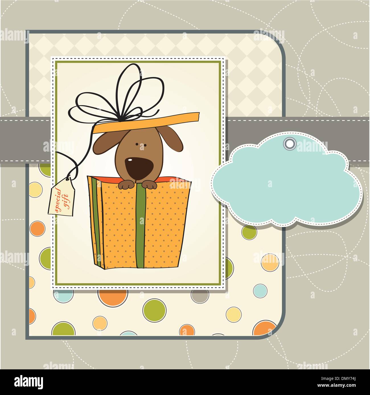 funny birthday card with dog Stock Vector Image & Art - Alamy