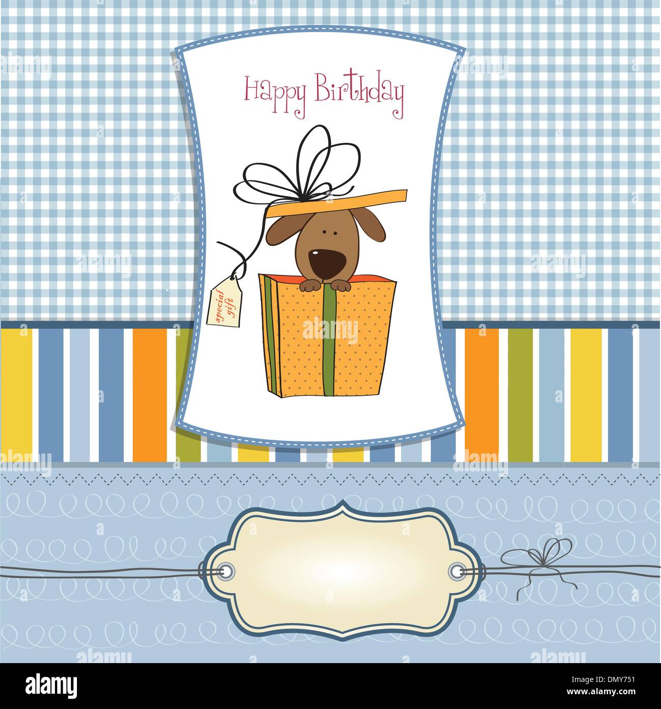 funny birthday card with dog Stock Vector Image & Art - Alamy