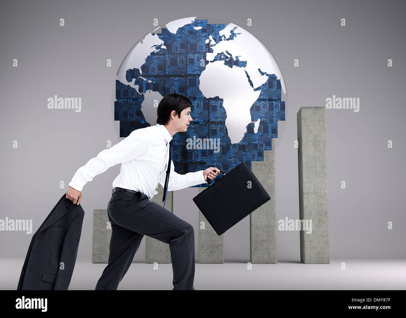 Man walking side view jacket hi-res stock photography and images - Alamy