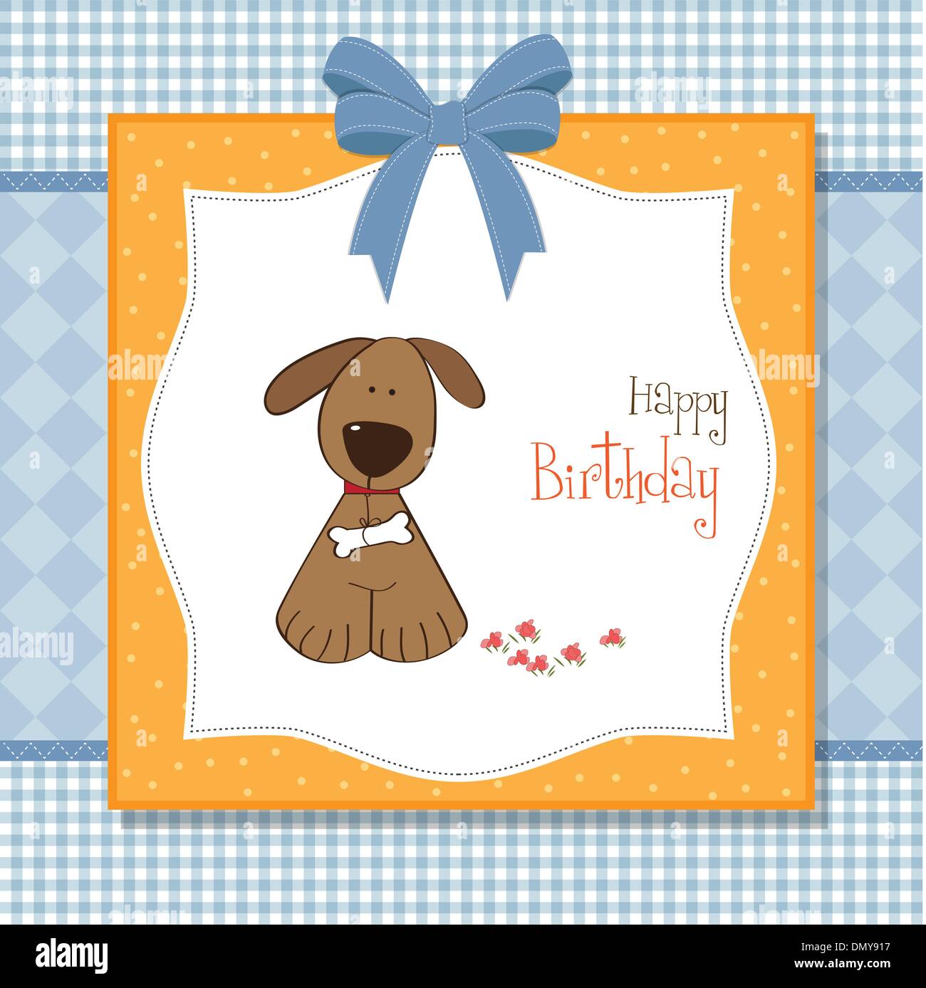 birthday card with dog Stock Vector Image & Art - Alamy