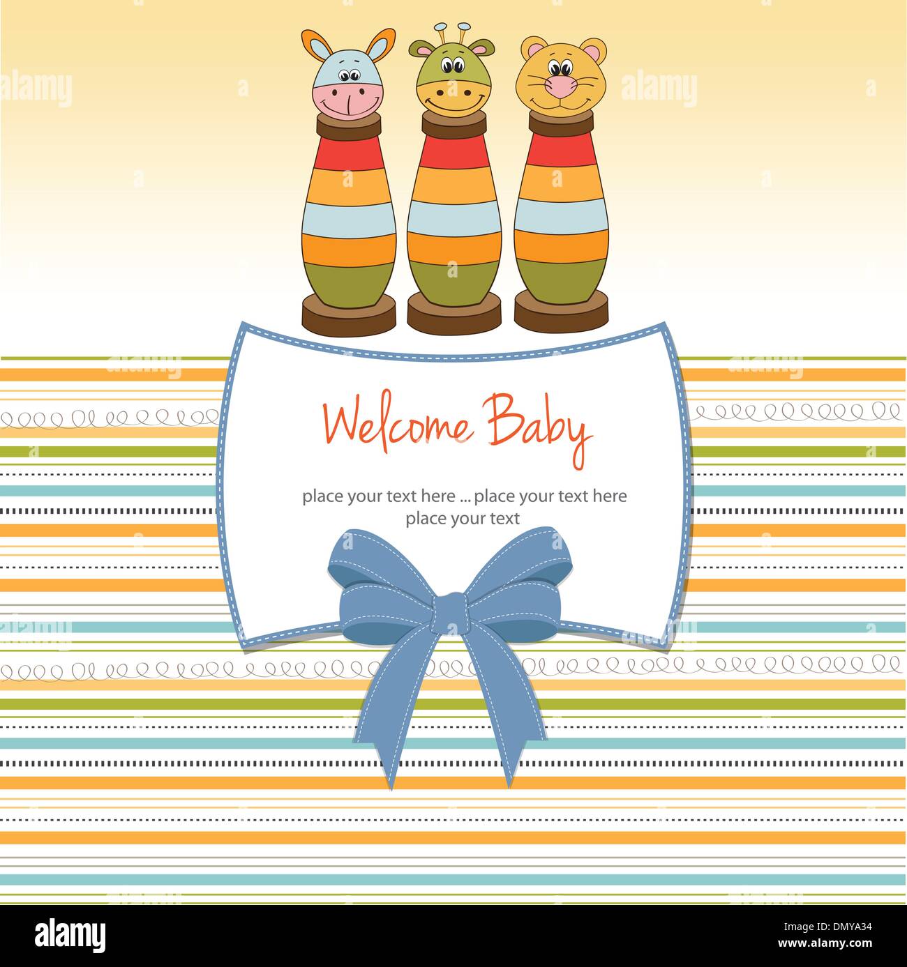 baby shower card Stock Vector Image & Art - Alamy
