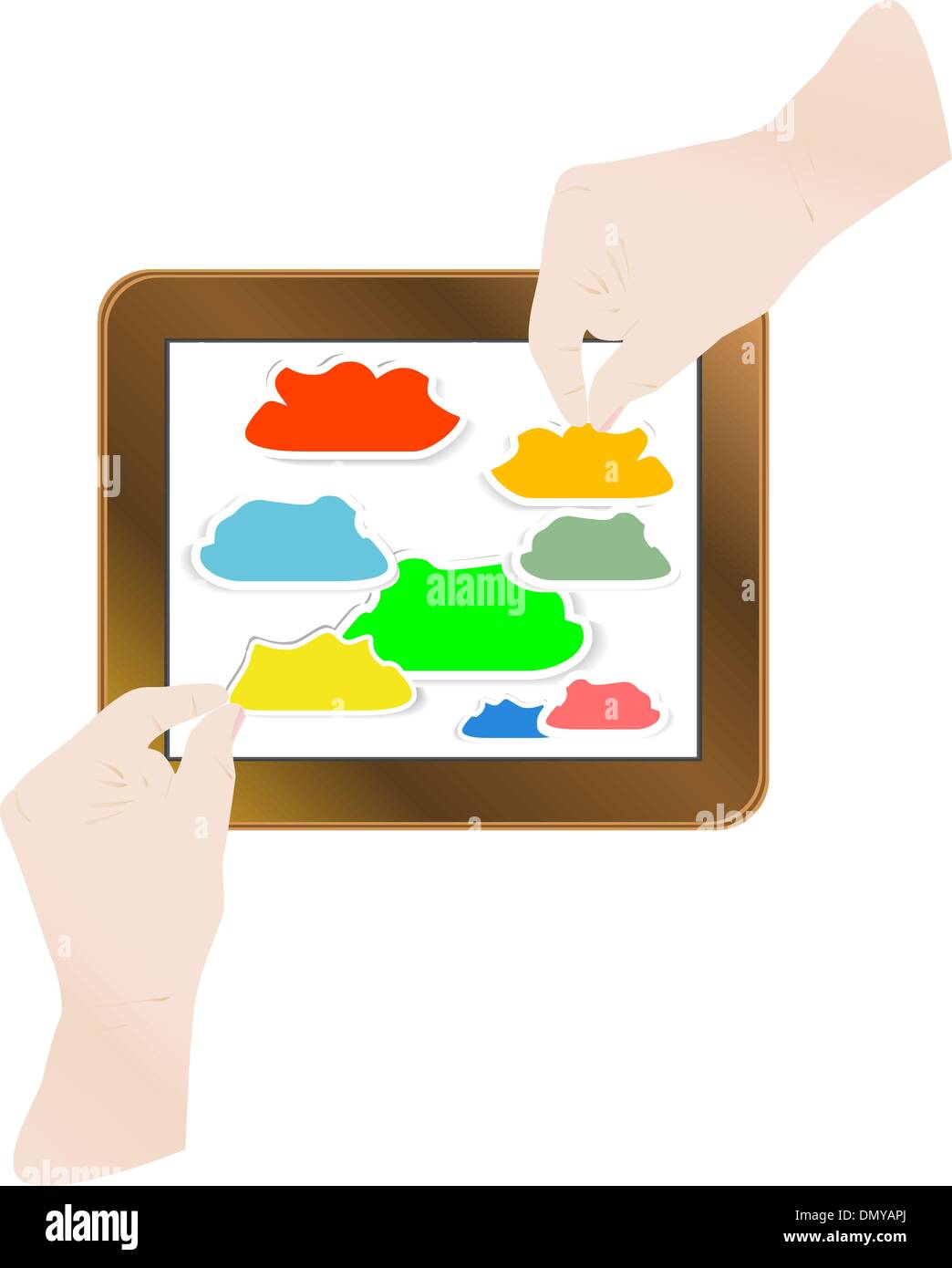 No finger green screen Stock Vector Images - Alamy