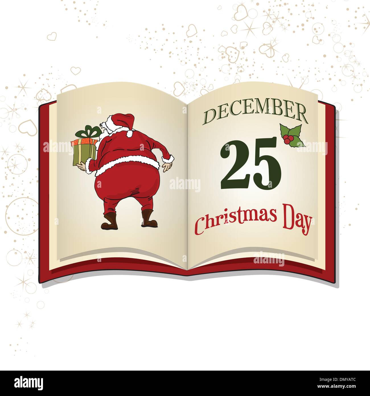 Christmas book isolated on white background Stock Vector Image & Art ...