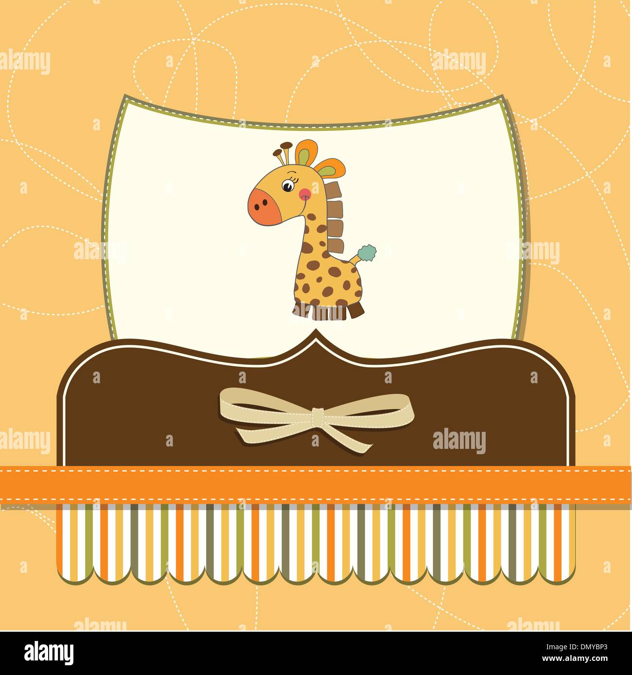 baby shower card with giraffe Stock Vector Image & Art - Alamy