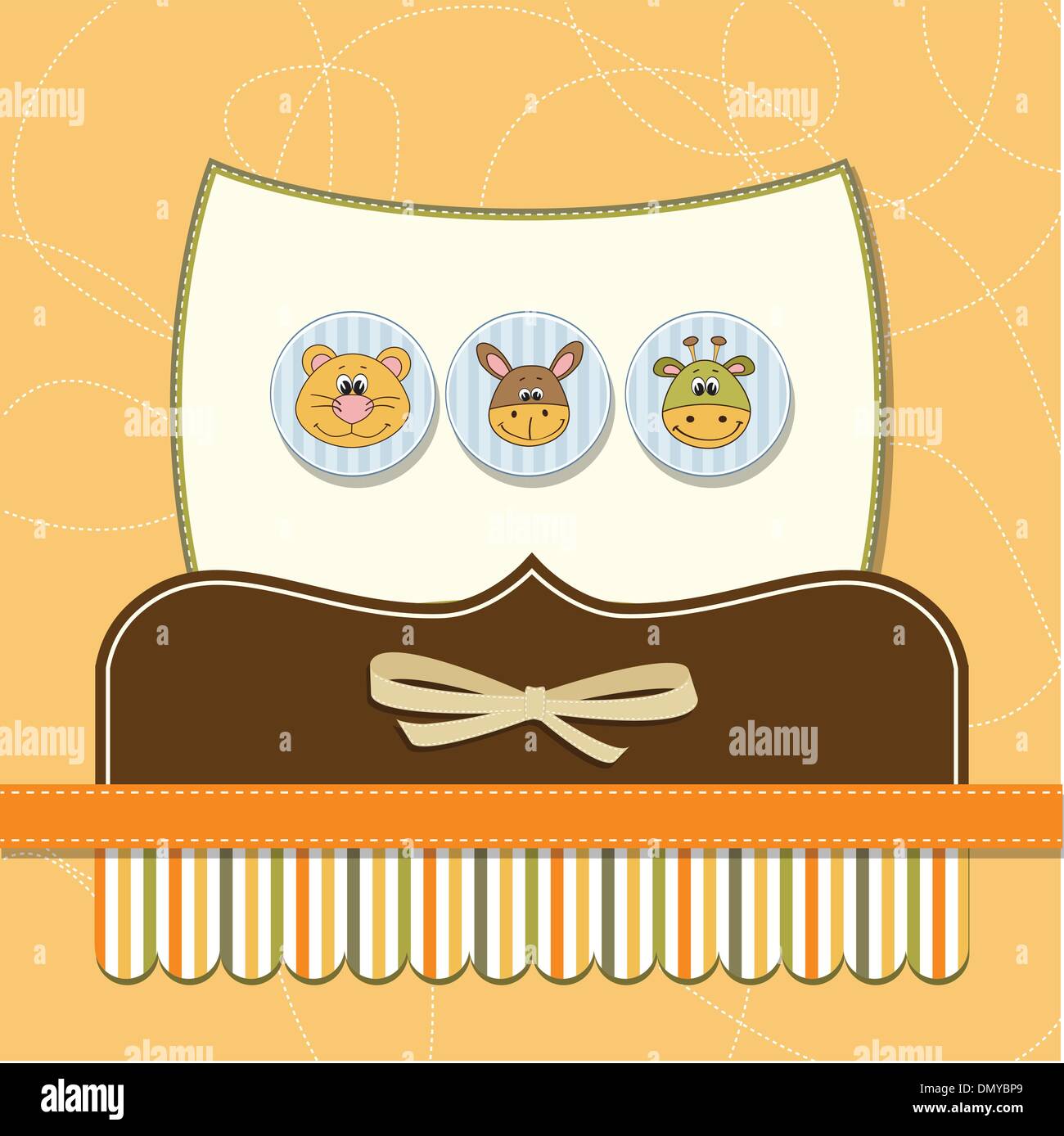 baby shower card Stock Vector Image & Art - Alamy