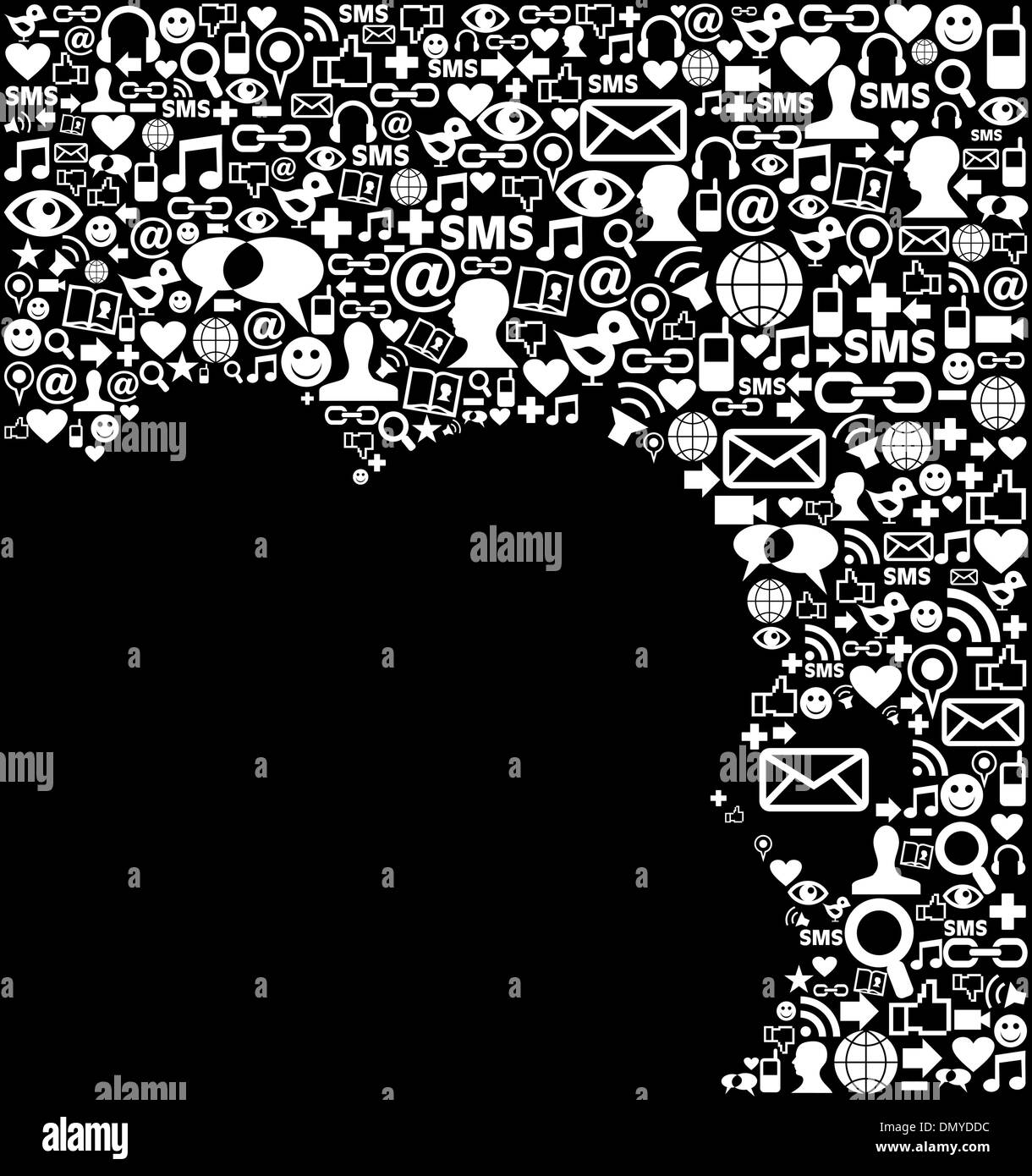 Social media network icon background Stock Vector Image & Art - Alamy