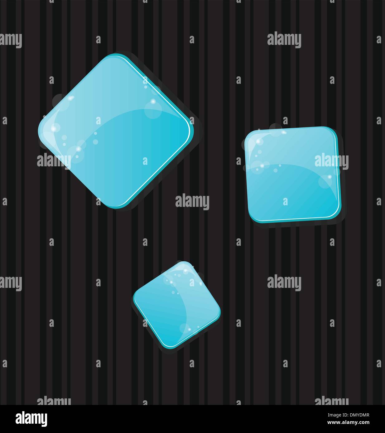 Set of colored web buttons Stock Vector