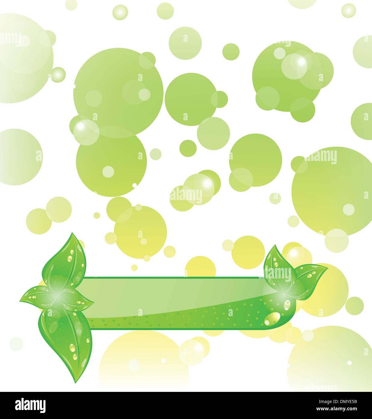 Ecology background with green leaves Stock Vector Image & Art - Alamy