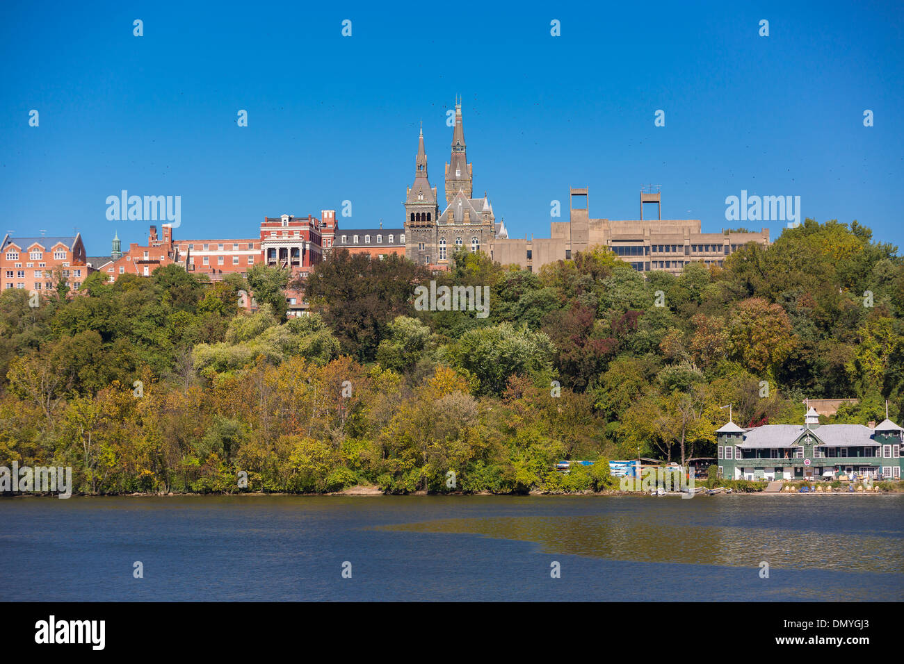 WASHINGTON, DC, USA Washington Canoe Club building on water, and