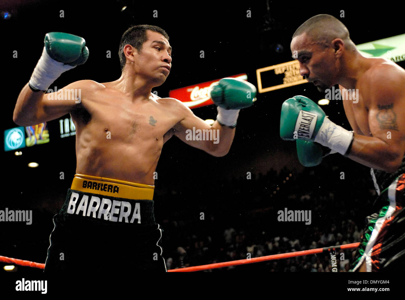 Sep 16, 2006; Las Vegas, NV, USA; MARCO ANTONIO BARERRA takes charge of