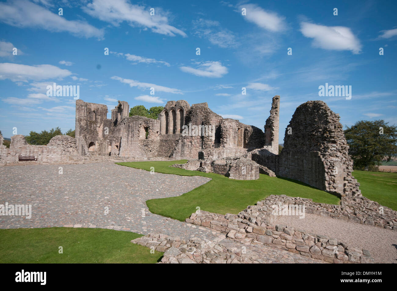 ruins of kildrummy castle in the care of Historic Scotland royal deeside Stock Photo