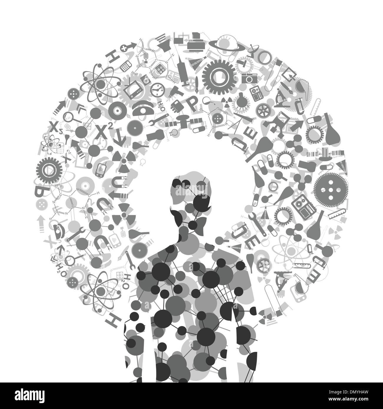 Man of a science2 Stock Vector