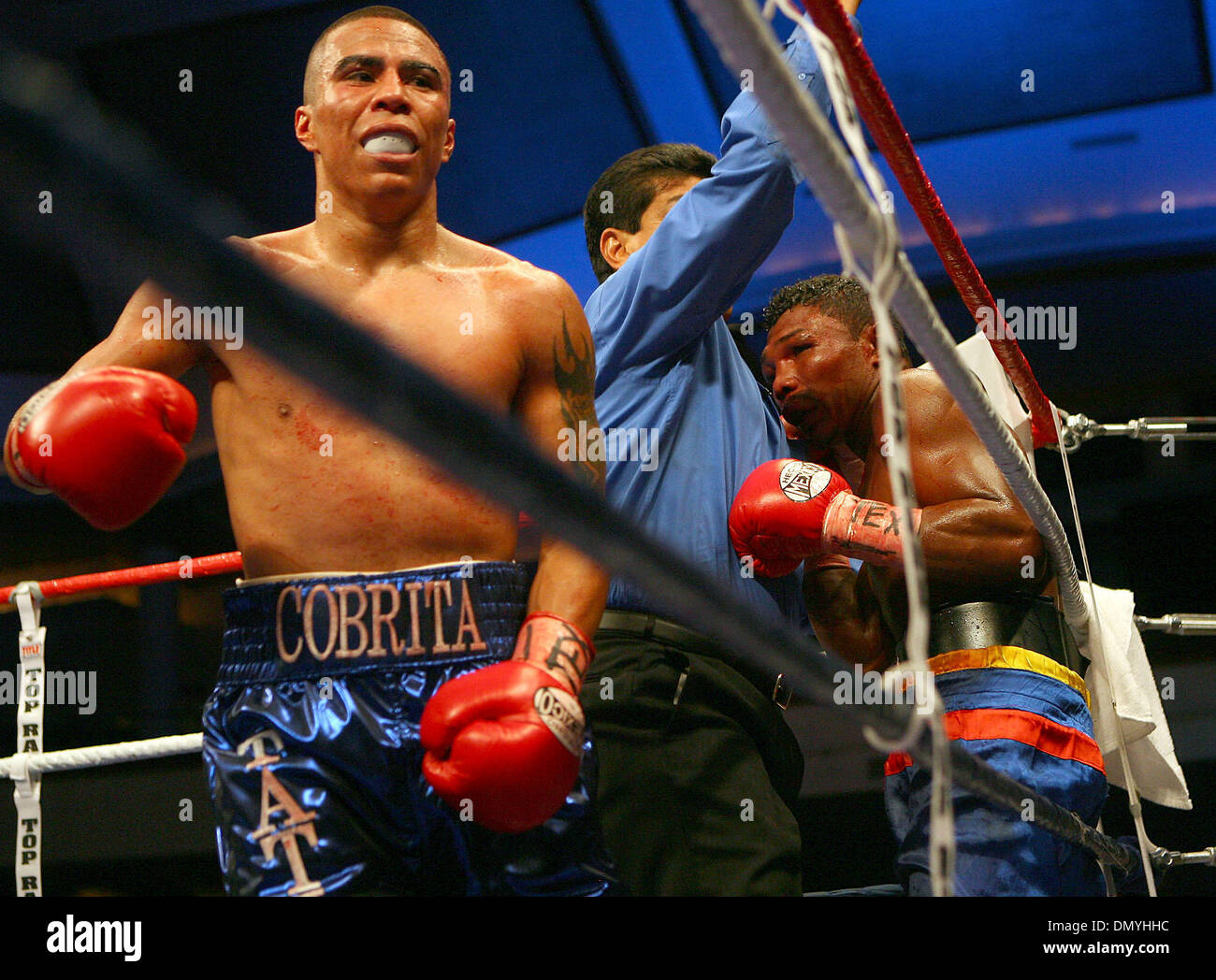 Sep 28, 2006; San Antonio, TX, USA; RAUL MARTINEZ (left) moves to his ...