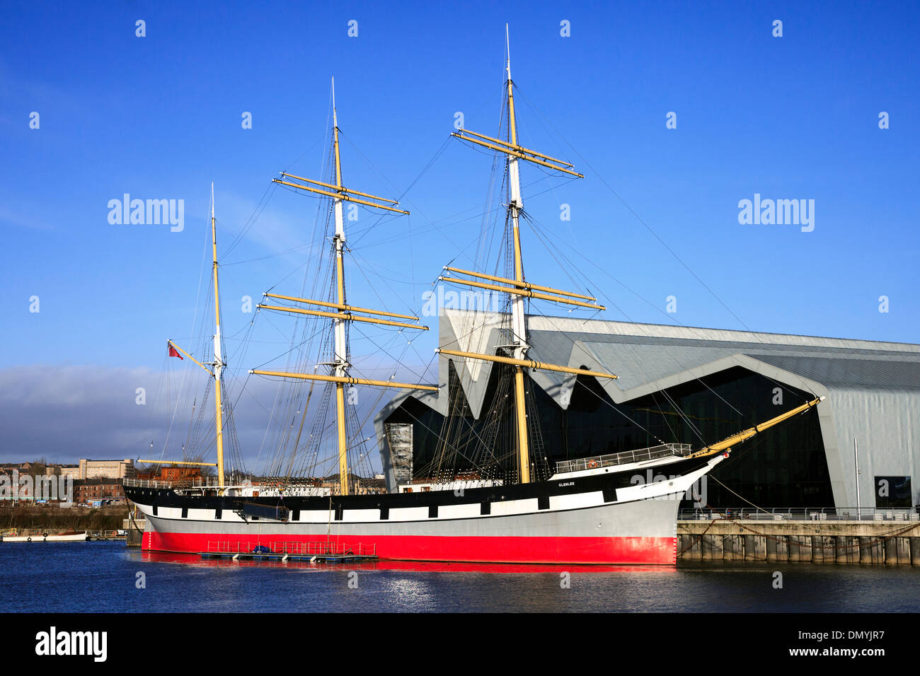 Glenlee 3 mast steel hulled cargo sailing ship, Clyde built in 1896