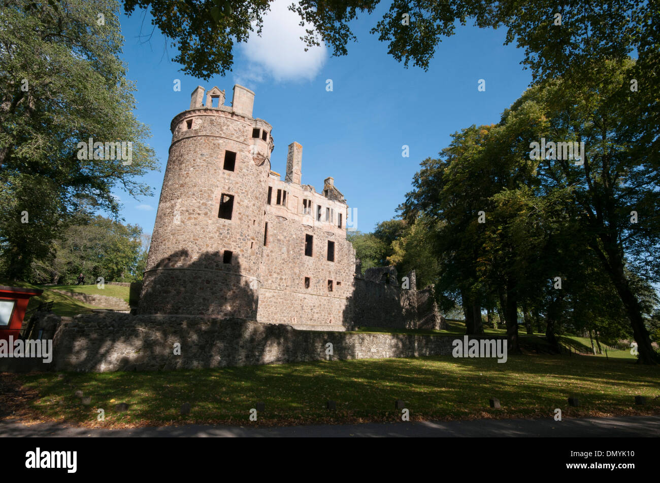 huntly castle of strathbogie with motte assoc with clan gordon Stock ...