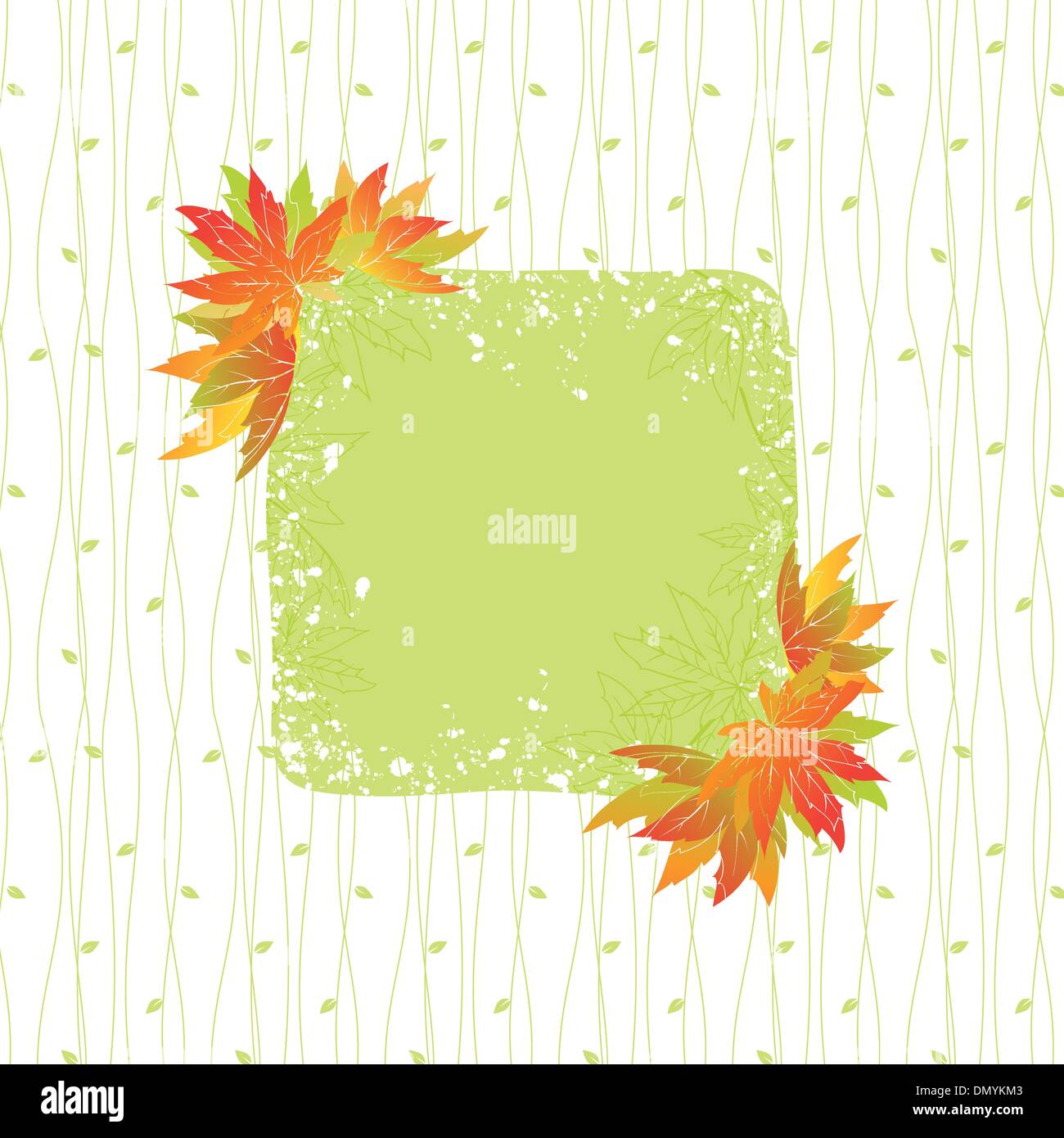 Colorful autumn leaves with seamless pattern background Stock Vector ...