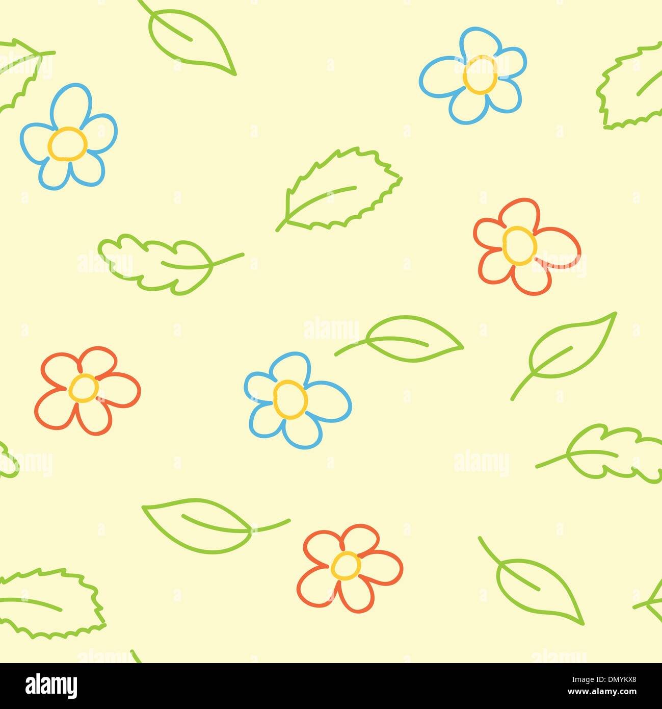 seamless pattern of childish  picture  - eps Stock Vector