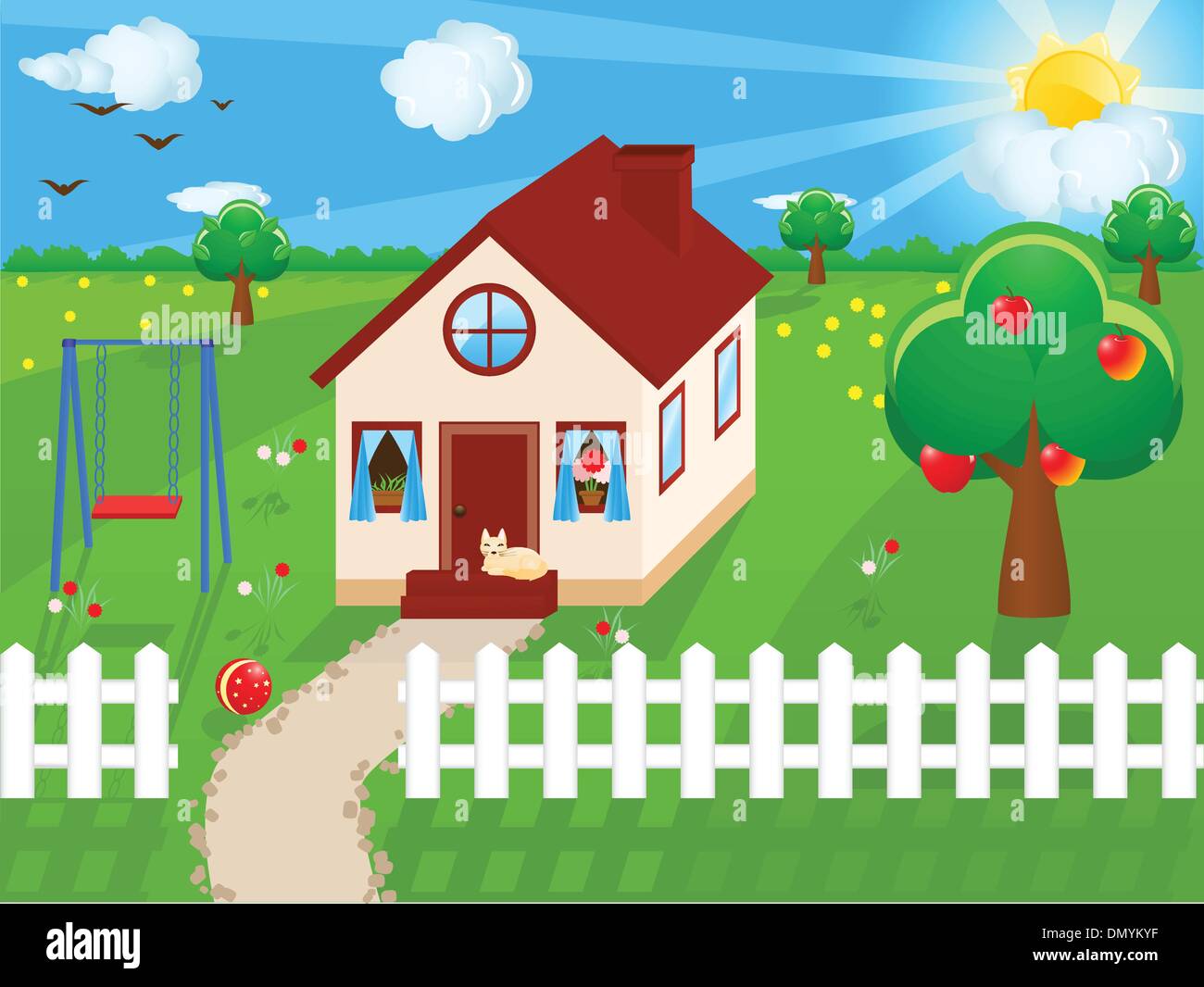 Country house Stock Vector