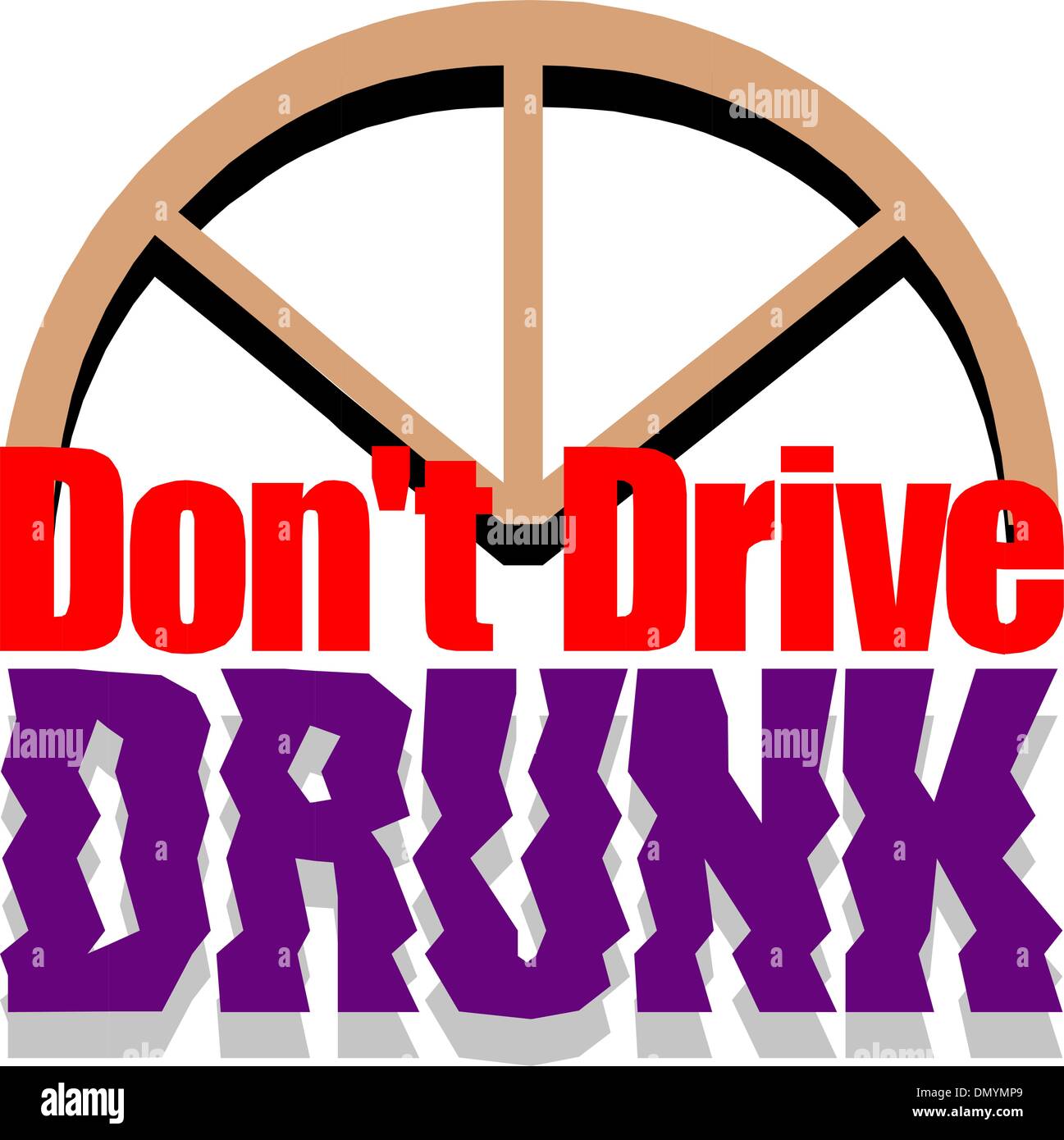 dont drive drunk Stock Vector