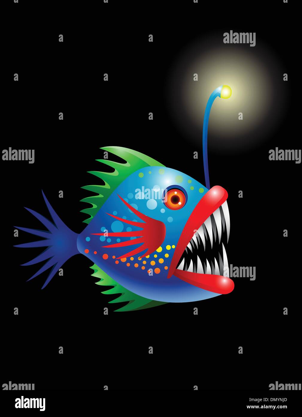 Deep sea fish Stock Vector