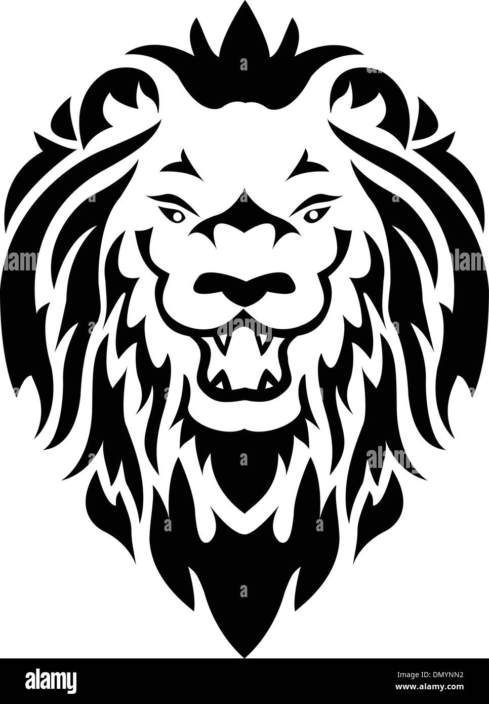 Lion tribal tattoo hi-res stock photography and images - Alamy