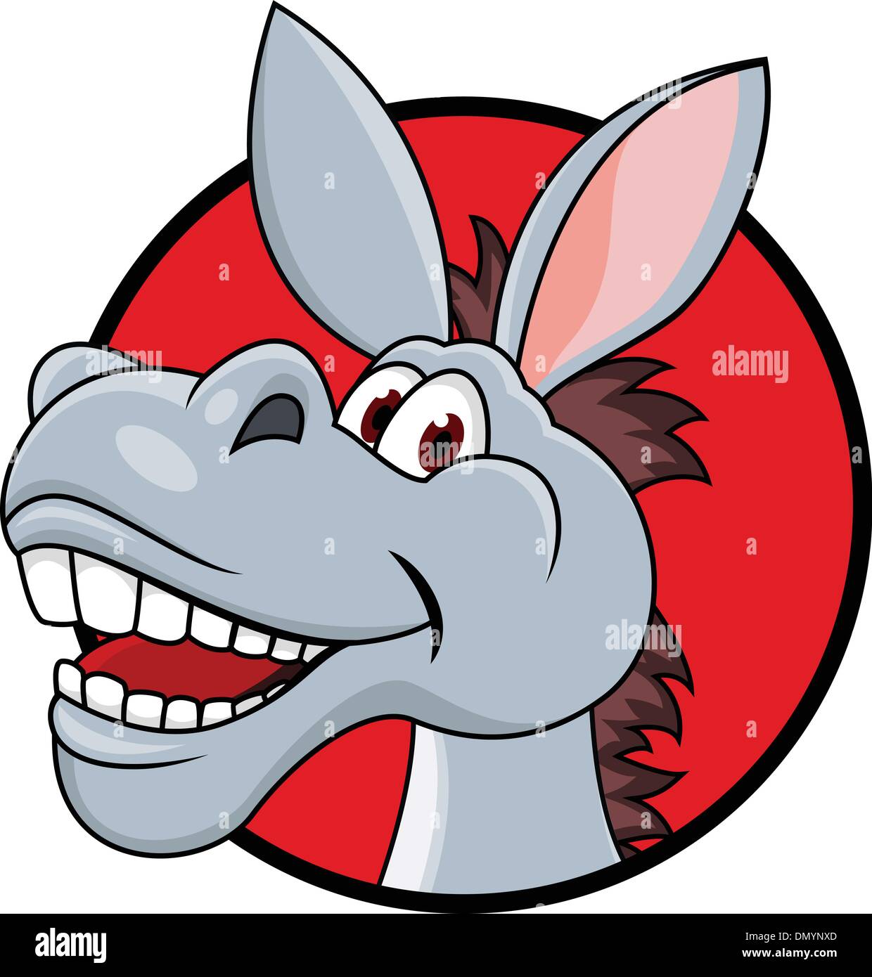 Donkey head cartoon Stock Vector Image & Art Alamy