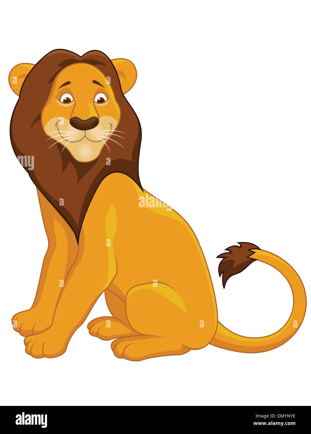 Funny lion cartoon Stock Vector Image & Art Alamy
