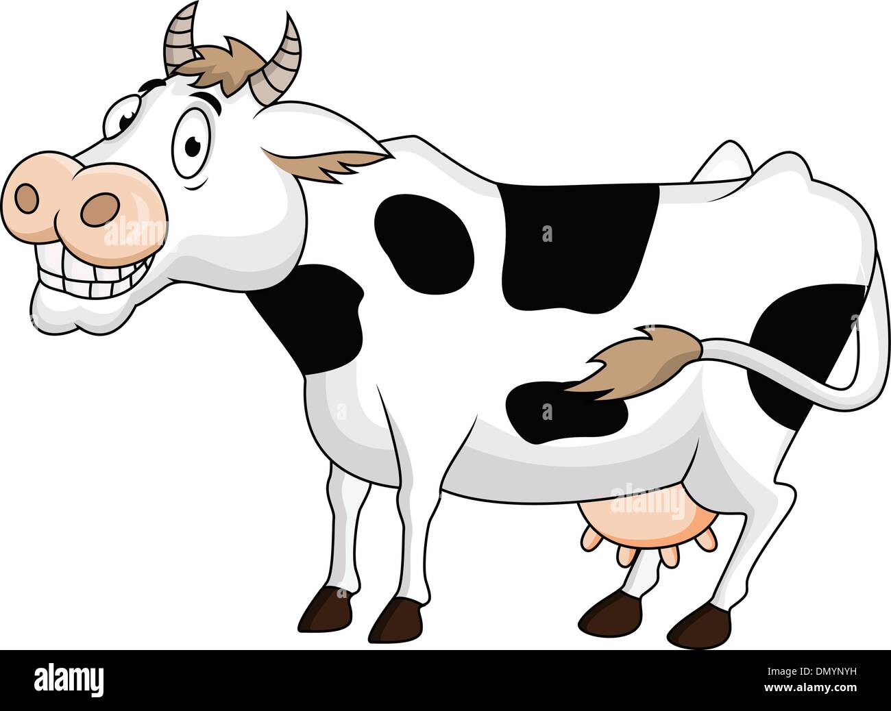 Funny cow cartoon Stock Vector Image & Art - Alamy