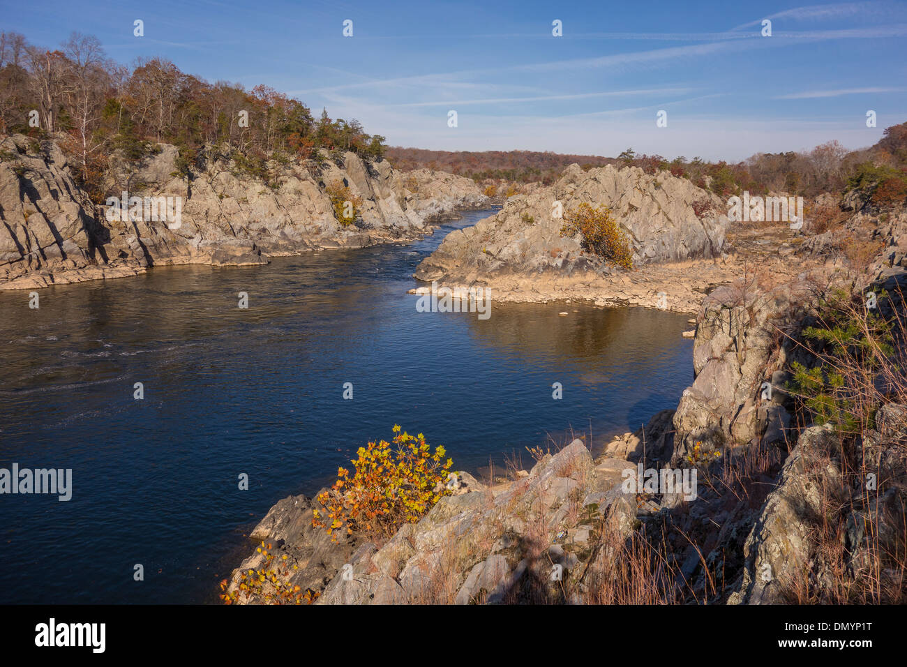 MARYLAND, USA - Potomac River, in C&O Canal National Historic Park ...