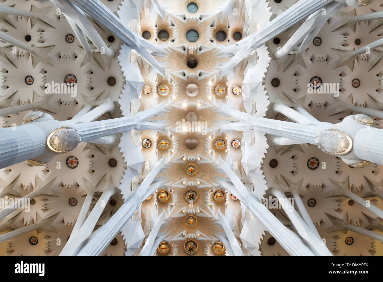 Sagrada familia ceiling hi-res stock photography and images - Alamy
