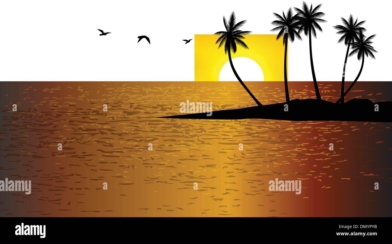 Tropical beach background Stock Vector Image & Art - Alamy