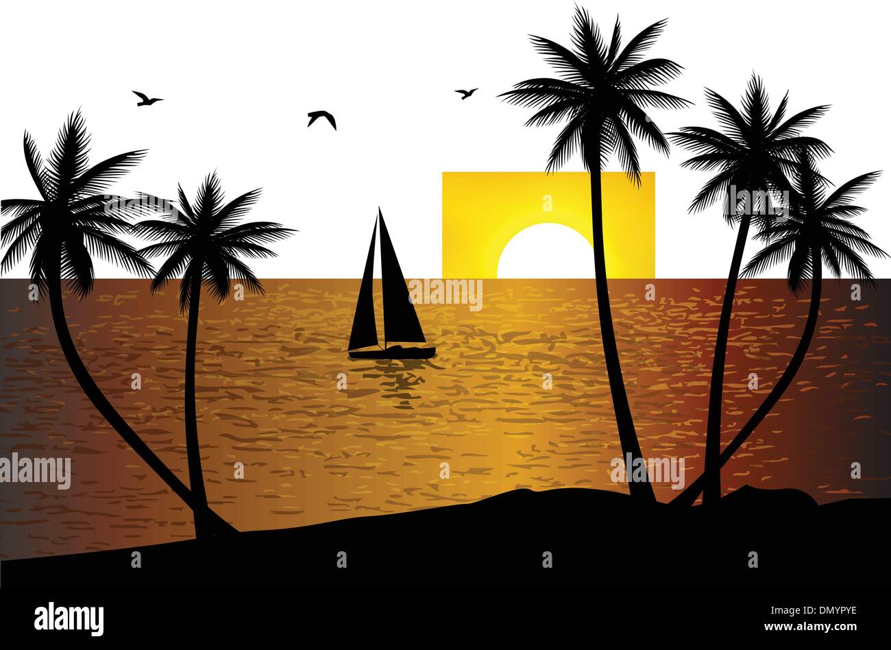 Tropical beach background Stock Vector Image & Art - Alamy
