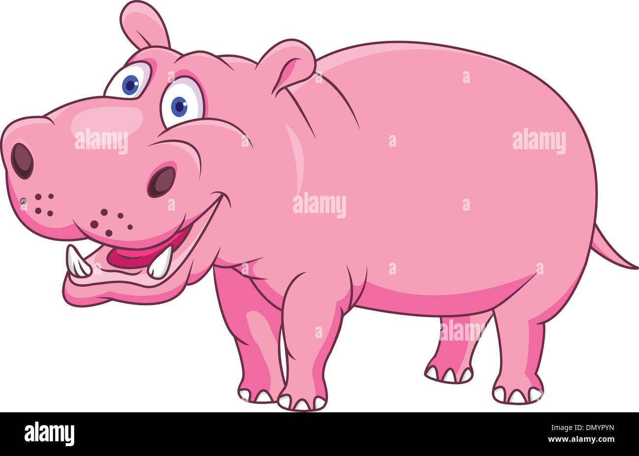Hippo cartoon hi-res stock photography and images - Alamy